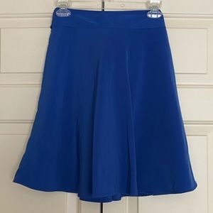 Blue silky Banana Republic skirt